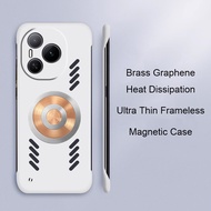 Brass Graphene Heat Dissipation Case for Honor Power GT Magic 7 6 300 200 Pro 5G Magnetic Case Frame