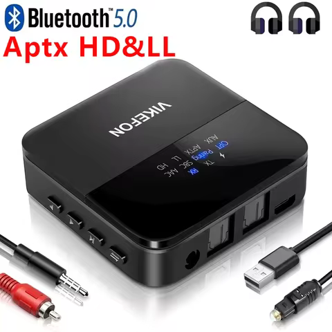 Bluetooth 5.0 Audio Transmitter Receiver AptX HD LL Low Latency CSR8675 Wireless Adapter RCA SPDIF 3