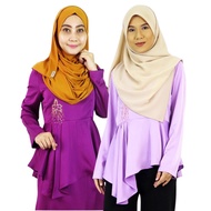 BLOUSE TOP PEPLUM (AQEELA MUSLIMAH WEAR)