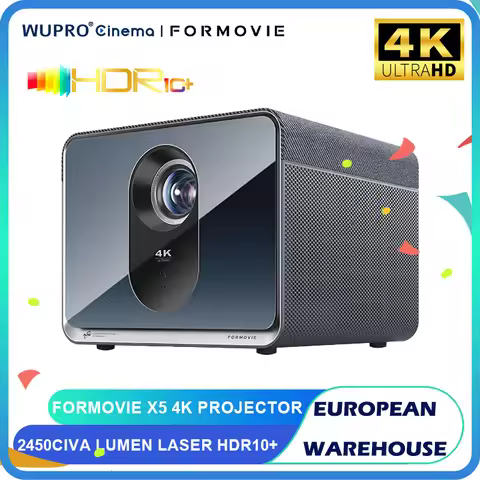 Formovie X5 4K Projector 4500ANSI Lumen For Home Laser Theater HDR10+Wifi6 3840*2160P Native Bright
