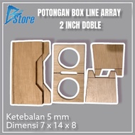 BOX SPEAKER LINE ARRAY 2 INCH DOBLE CNC