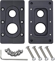 for Holley Terminator X Max Billet Fire Wall Pass Through Raw Bracket Aluminum Black