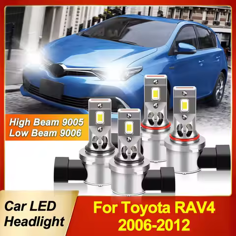 50000Lm Super Brigh LED Headlights High Low Beam Lamp For Toyota RAV4 2006 2007 2008 2009 2010 2011 