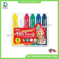 AMOS Face Deco Crayon 6 Color FD5PC6