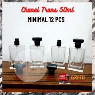 Chanel TRANS BLACK Perfume Bottle 50ML DRAT PUTAR - Empty Perfume Bottle CHANEL TRANS BLACK - 50ML G