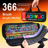 GuangNa 288/366 Colors ACRYLIC Pen Bag Brush Head MARKER GN 8101 Waterproof Art