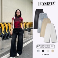 JEANISTA.STU NO RISE Wide Leg Jeans – Beautiful, Thick, Smooth, Flattering Low-Rise Jeans