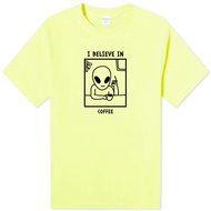 I BELIEVE IN COFFEE Unisex Short Sleeve T-Shirt 8 Colors Hobby Alien Camper Surf Outdoor Travel Lite