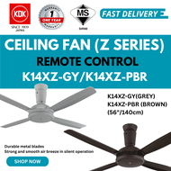 KDK CEILING FAN-Z SERIES (140cm/56 ") K14XZ-PBR(BROWN) /K14XZ-GY(GREY)