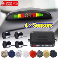 Car Parking Sensor Kit LED Didsplay 4 Sensors 22mm Vehicle Alarm Systems Reverse Radar Sensors Sound