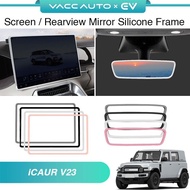 iCAUR iCAR V23 (2025-2027) Screen Edge Rearview Mirror Protector Silicone Frame Cover VACCAUTO Car A