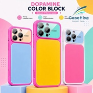 Advanced Skin Friendly Color Block Dopamine phone case for iPhone 13 14 15 16 17 Pro Max Instant 17 