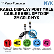 3M GOLD NYK PORT DISPLAY CABLE / DP TO DP GOLD 3M CABLE / CABDP-02-NY