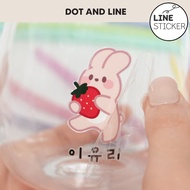 Magic Transfer Text Name Sticker Korea Daigou DOT AND LINE-Waterproof, Customized Exclusive Mark For