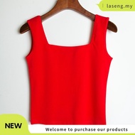 ST8932 - M-XXL M'SIA Ready Stock Women Inner Top Women Singlet 方领修身小背心