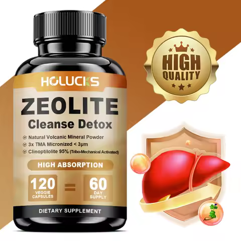 Zeolite Cleanse Detox Capsules, Liver & Colon Cleanse, Toxin Removal, Support pH Balance, Enhance En