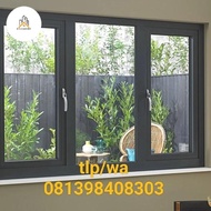 jendela kaca aluminium 3 daun