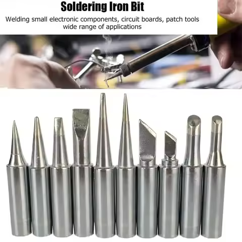 10PCS 900M Soldering Iron Tips For HAKKO 933 936 937 376 907 913 951 898D 852D+ 878AD For Atten Quic