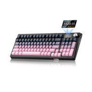 KY95 wireless mechanical keyboard, pre-lubricated switches, 98% soundproof cotton, PBT split lines