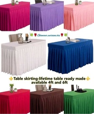 glamour kutsilyo geena magkasya 4ft 6ft / para sa anumang kaganapan o ocns/ decor lifetime table na