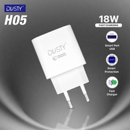 Mechanic Dusty H05(18W) SINGLE USB WHITE ORIGINAL - Charger Batok - HP Charger Head - HP Laptop Adap