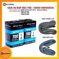 Bicycle inner tube - DELI 700 bicycle inner tube [All sizes] (Genuine)