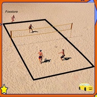 [Fx] Beach Volleyball Court Line Beach Volleyball Field Boundary 26.3' x 52.6' Beach Volleyball Boun