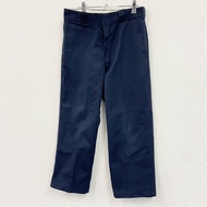 Dickies 工作褲/斜紋棉布褲，拉鍊門襟，海軍藍，W37 碼，古著。