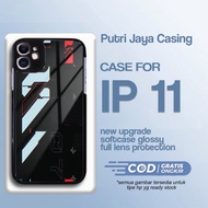 HP Latest IP 11 Case - IP 11 Case - Art Motif - Premium Glossy Hardcase - IP Phone Softcase - Putri 