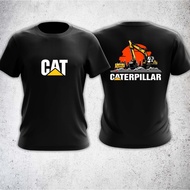 Tshirt caterpillar excavator jentera berat baju excavator kain lengan pendek