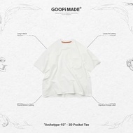 “Archetype-93” - 3D Pocket Tee 白1 #goopi #goopimade