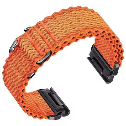 QuickFit 26mm 22mm Nylon Strap For Garmin Fenix 8 Pro 51mm AMOLED/MicroLED Fenix8 47mm 7 7X Pro Sola