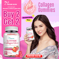 NATURE GLOW Glutathione Collagen Glow Gummies Whitening Gummies Anti-Aging Skin Glow Collagen Vitami