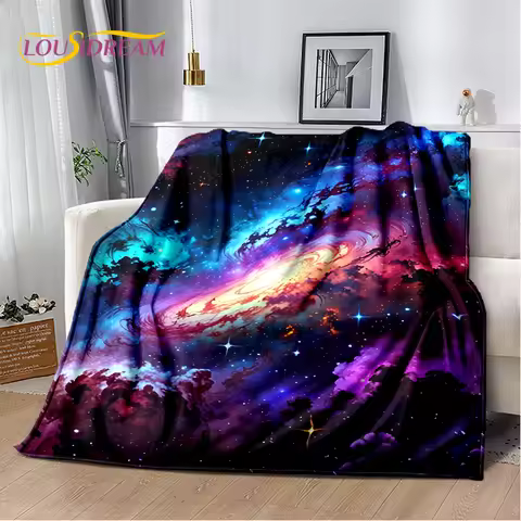 Universe Space Stars Black Hole Galaxy Earth Milky Way Soft Blanket,Soft Throw Blanket for Home Bedr