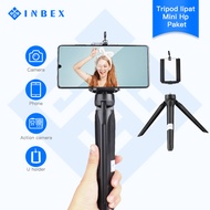 INBEX  Tripod Mini Folding Hp Paket VLOG Holder U Selfie Stick For Oppo Vivo Samsung Iphone Phone Kamera