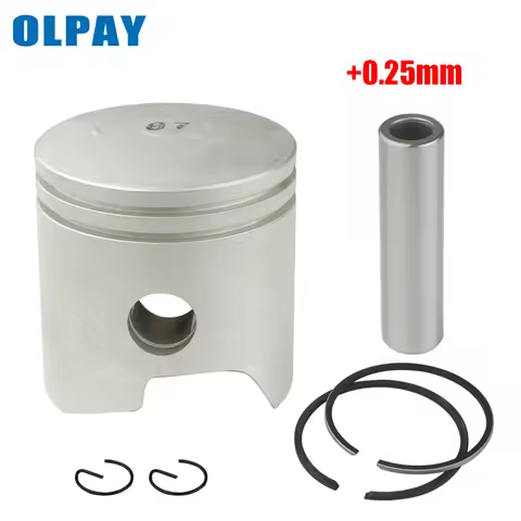 6E7-11635-00 Piston 56.25mm +0.25mm For Yamaha Outboard Motor 2 Stroke 9.9HP 15HP Oversize 025 For P