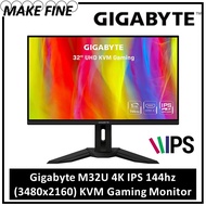 Gigabyte M32U 4K 144Hz - 31.5" IPS Gaming Monitor with KVM M32U-EK