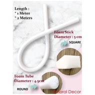 Magic Stick Span Panjang/Foam Tube Flower Deco/Flexible Foam Stick/Magic Foam Square/Hiasan Pelamin