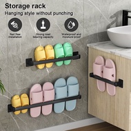 Aluminium Towel Rack slipper rack wall Bathroom Wall-Mounted Storage Rack Towel Holder Organizer Shoes Holder