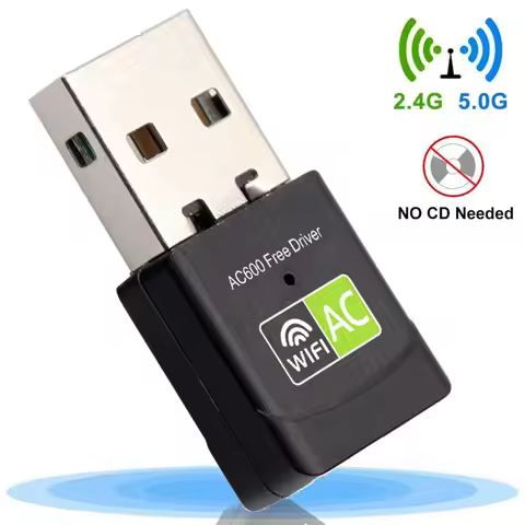 600Mbps Dual-band WiFi Adapter USB Antenna 2.4g 5GHz USB Wifi Adapter Wireless Network Card Adaptado