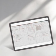 數碼 2023 電子手帳| 基本版| 方格週計畫| 護眼灰