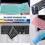 For 15.6inch ASUS 15 2022 K3502Z New ASUS Vivobook 16x M1603Q Cover N7601 Vivobook 15 M1503Q M1502 M1603Q X1502ZA X1502Z Silicone Laptop Waterproof Dust-proof Keyboard Cover