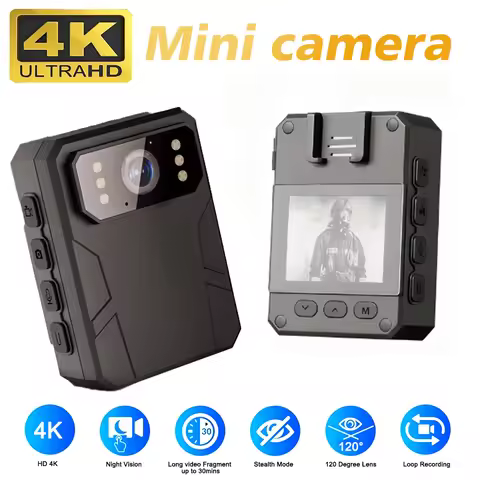 Mini Body Camera Full HD 4K Body Camera Portable Night Vision Video Recorder Police Camera Law Enfor