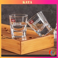 Bộ 6 Cốc Ly Uống Rượu Thuỷ Tinh Nhỏ Đế Dày Đẹp Loại Tốt Deli Dung Tích 25ml