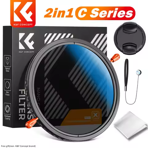 K&F Concept ND CPL 2in1 Filter 37-82mm CPL ND Filter Variable ND Multifunction Filter ND2 ND32 67mm