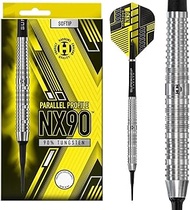 HARROWS NX90 Parallel Darts Set I Professional Darts 90% Tungsten Soft Tip 18g and 20g Pro Darts I 1