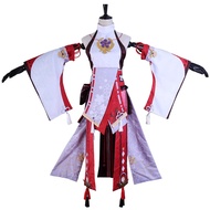 【COSER 77】 Genshin Impact Yae Miko  Cosplay Costume Guuji Yae Fancy Outfits Full Set Unifrom Dress W