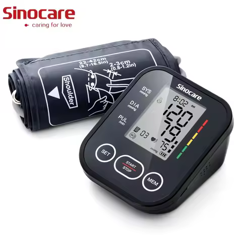 Sinocare Blood Pressure Monitor Digital Tonometer Upper Arm Blood Pressure Meter Automatic BP Medica