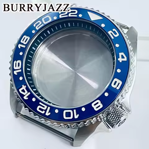 42mm SKX 007 Watch Case Red GMT Bezel With Bracelet S‑Crown Fit NH34 NH35 NH36 NH38 NH70 NH72 Moveme
