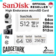 [SG] SanDisk High Endurance 64GB | 128GB | 256GB I 512GB Video microSDXC for CCTV Dash cam IP camera